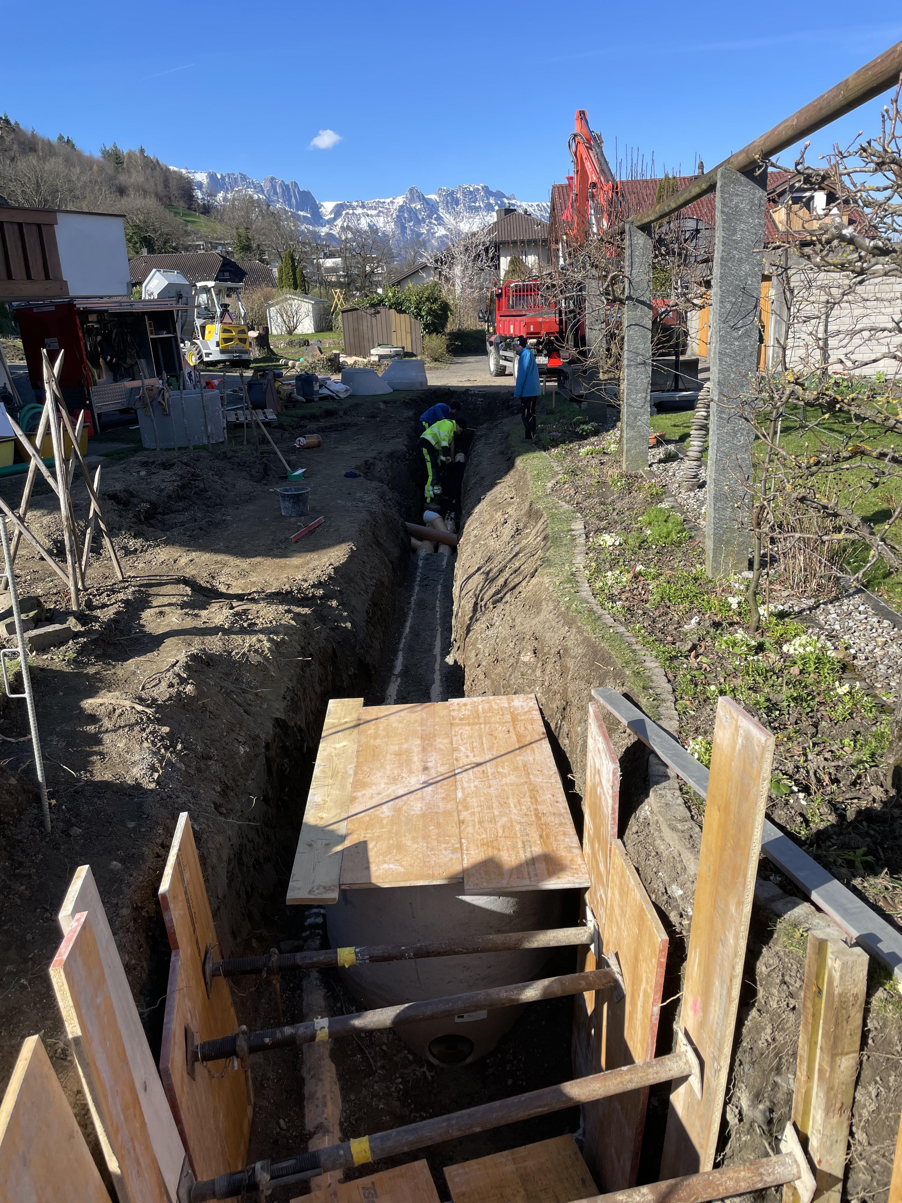 Werkleitungen Sevelen