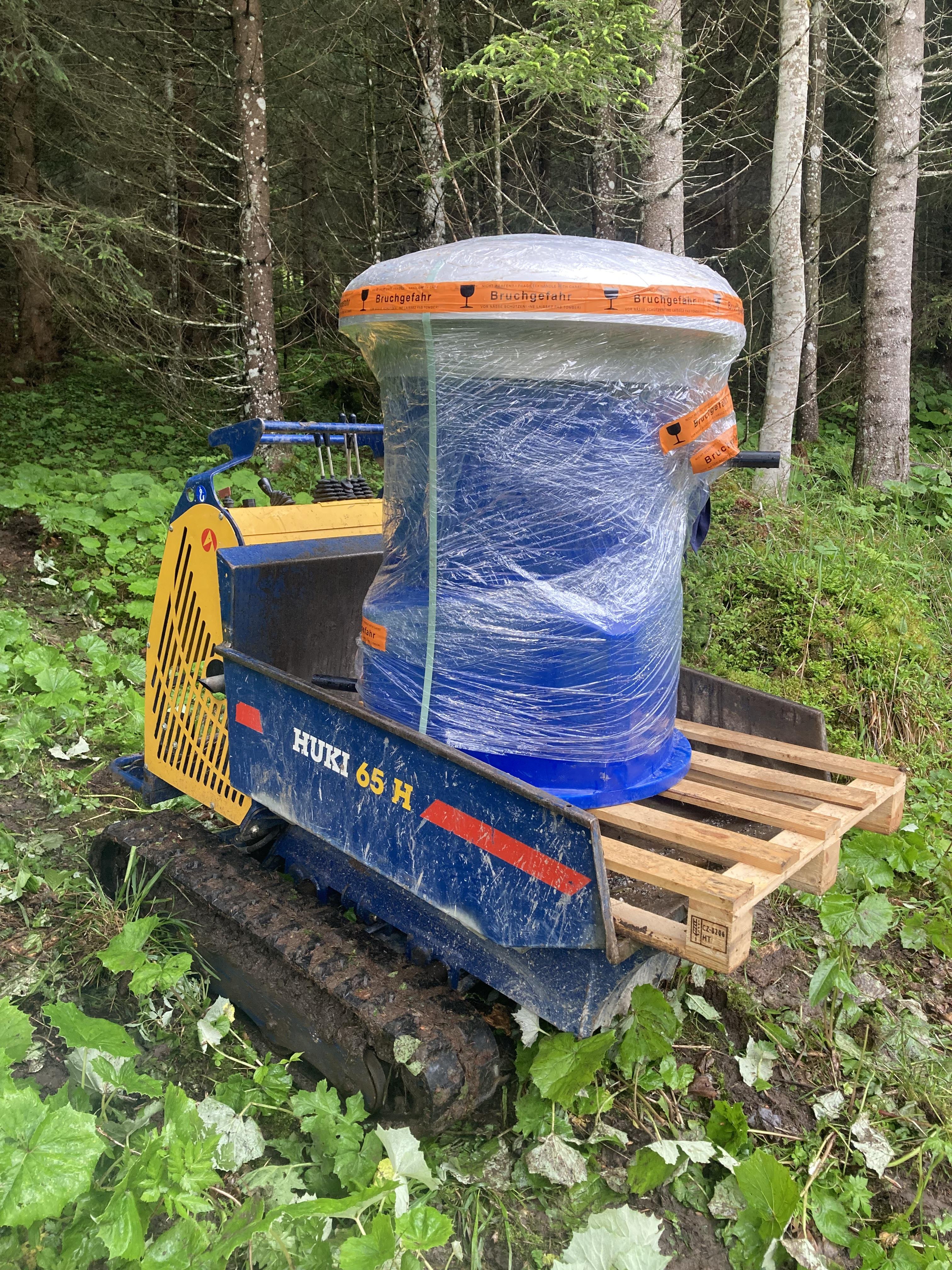 Quellfassung Buchserberg Sammelschacht Allischwendi Quelle 1 und aufgelöste Quelle 1