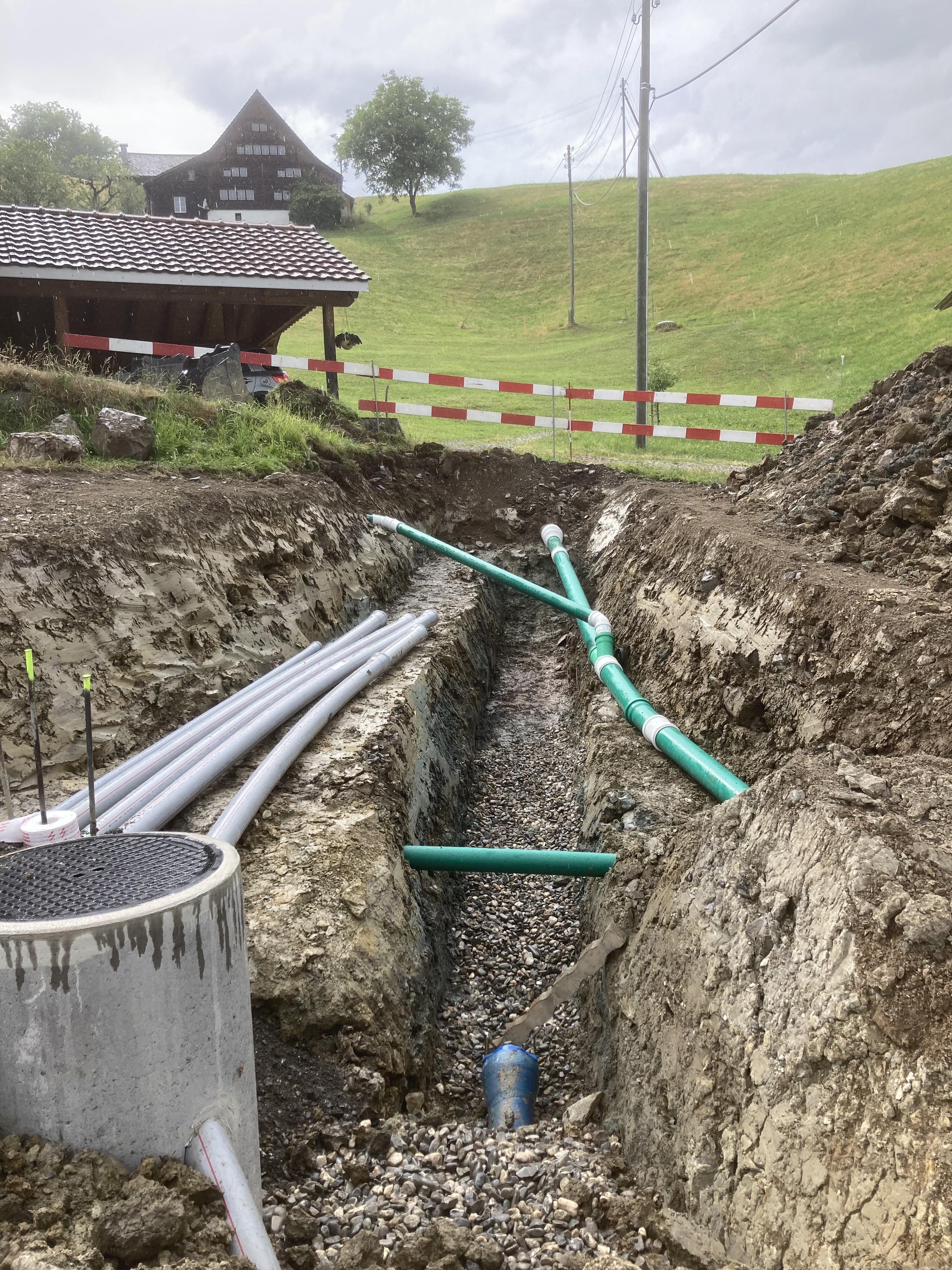 Werkleitung Los 2 Hinteregg, Grabserberg