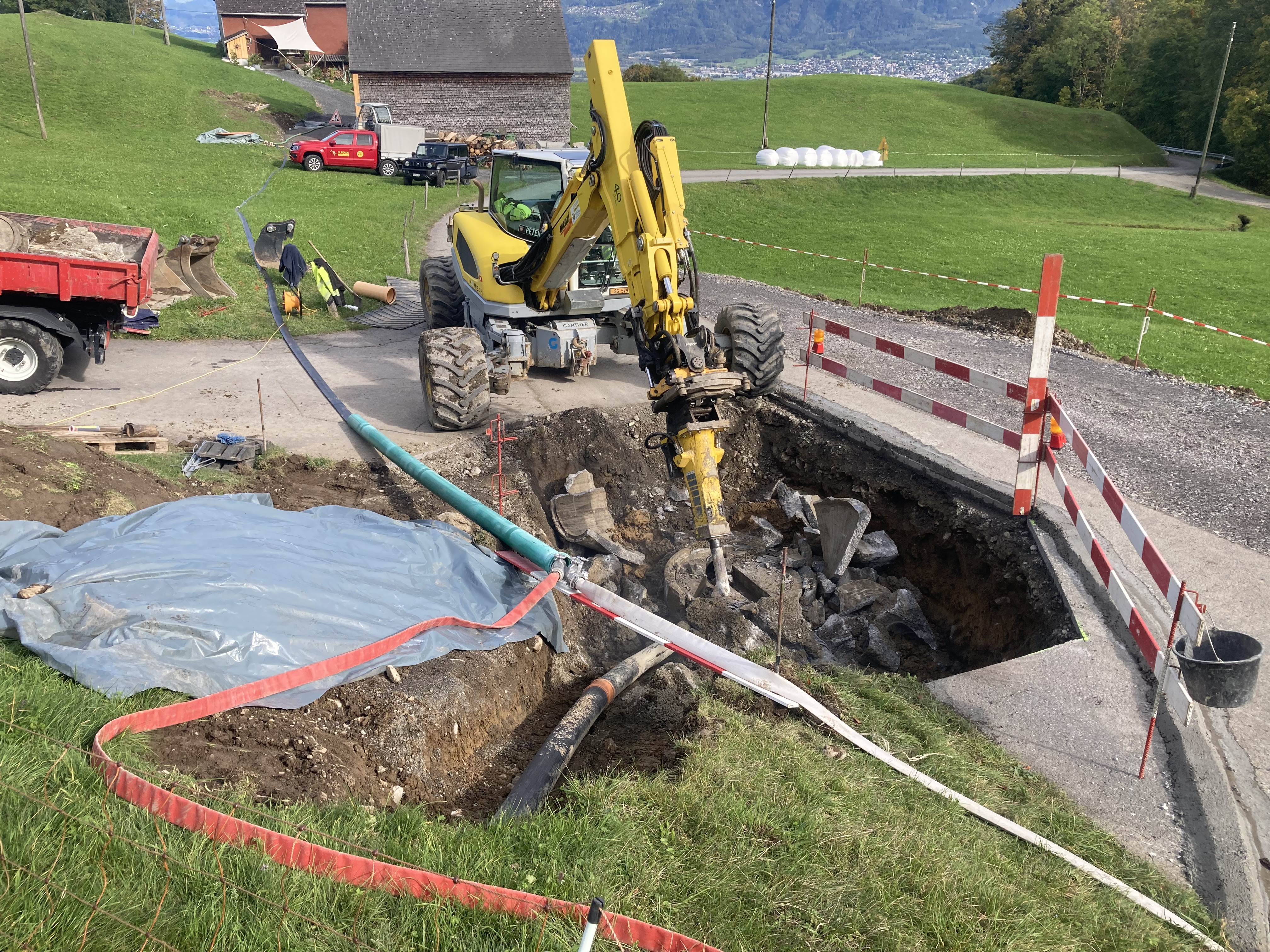 Kanalisation Hinterteich, Grabserberg