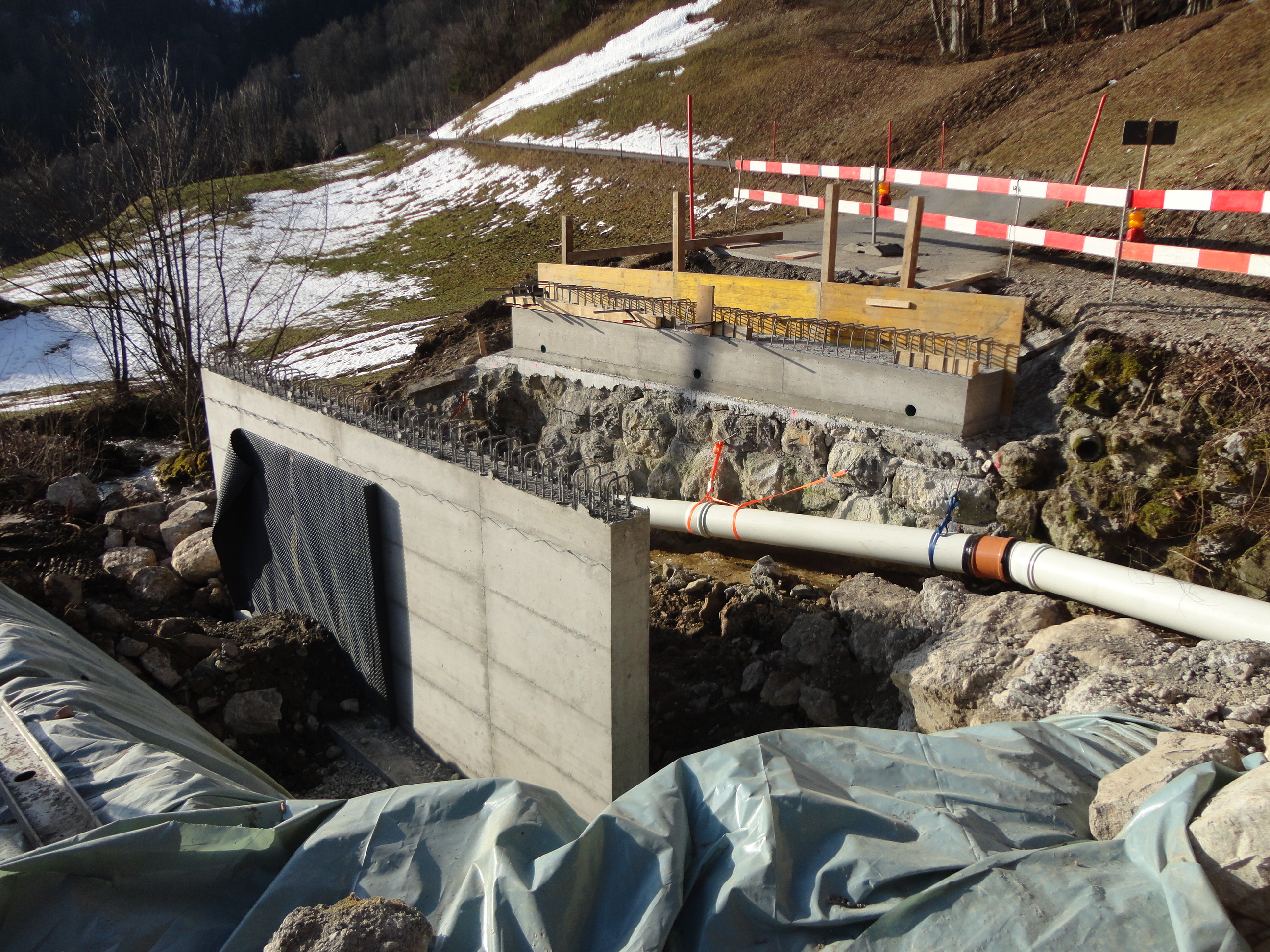 Neubau Brücke Gogen, Grabserberg