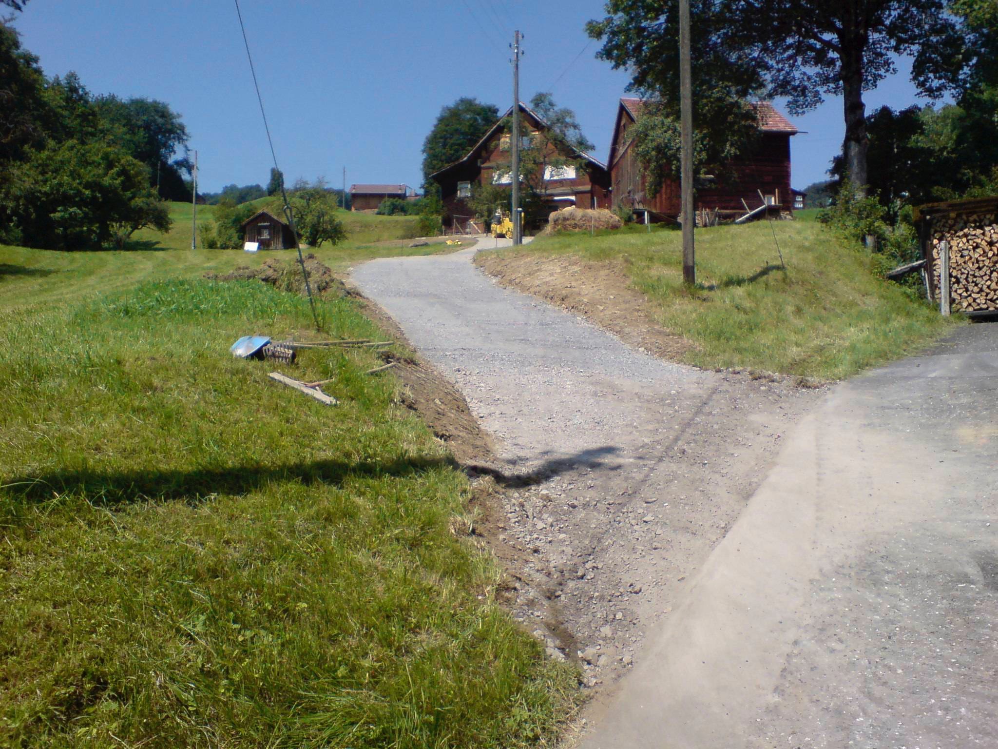 Belagseinbau Nageldach, Grabserberg