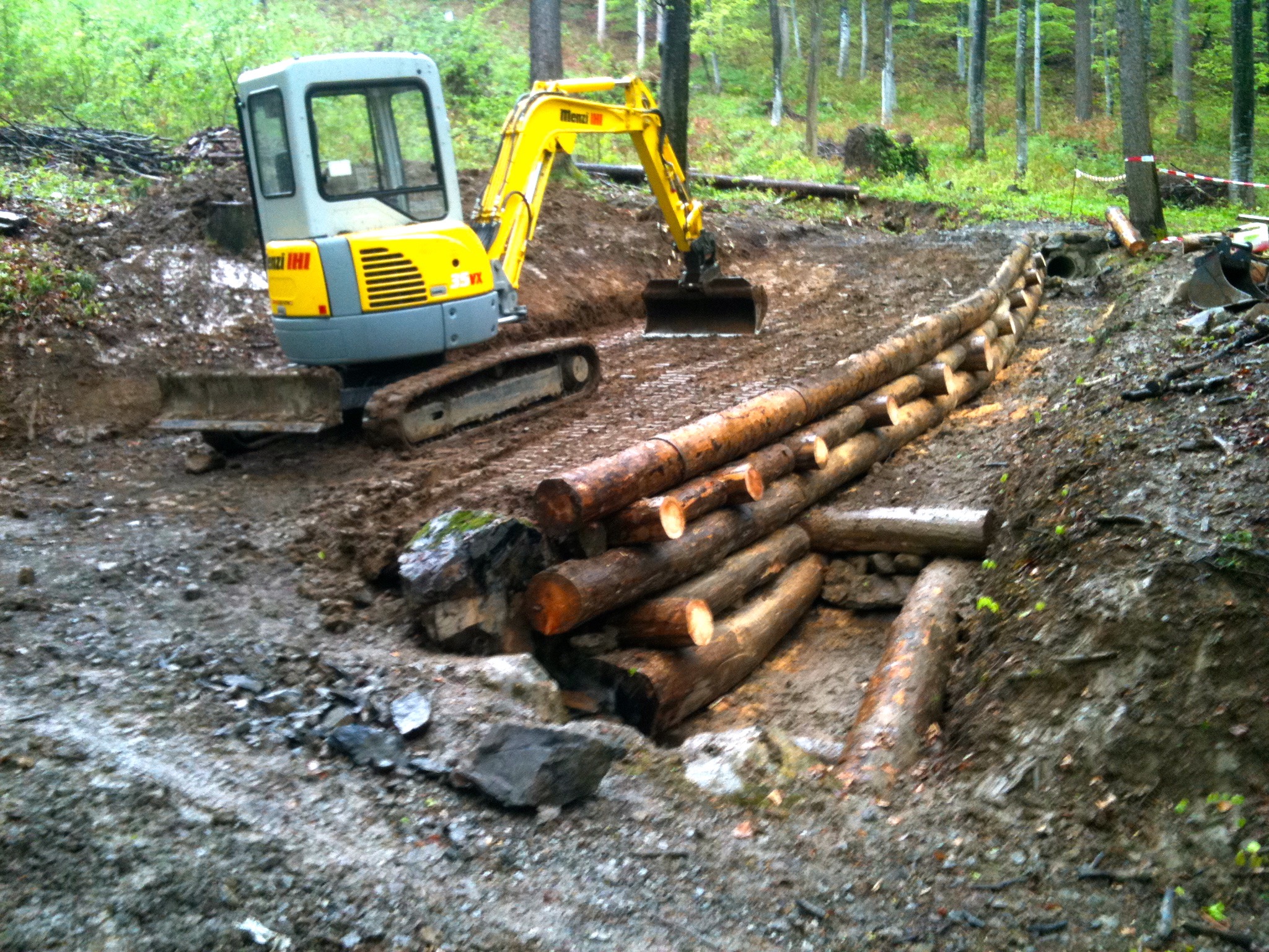 Verbauung mit Grabus, Buchserberg