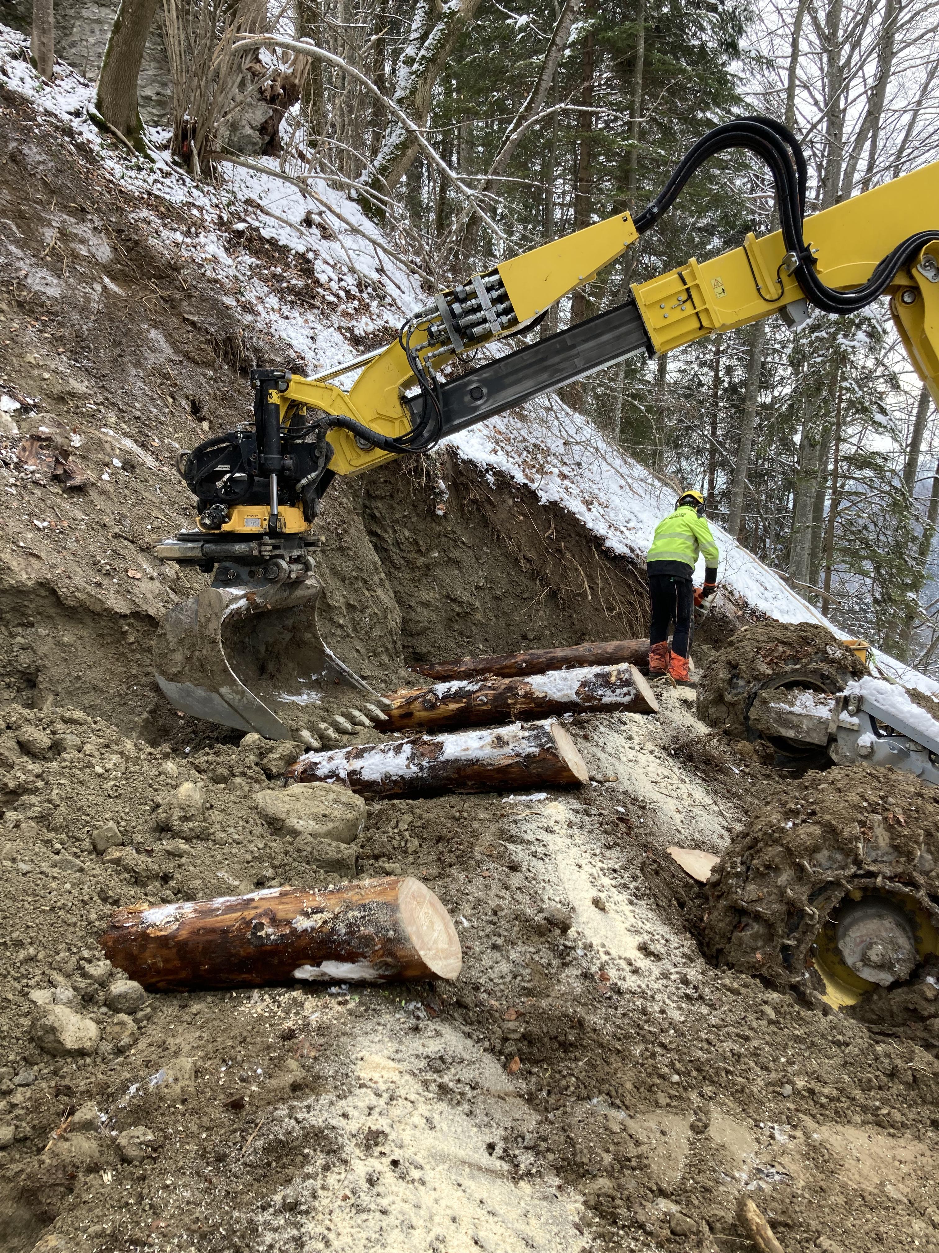 Holzverbauung Risi-Gogen, Grabserberg